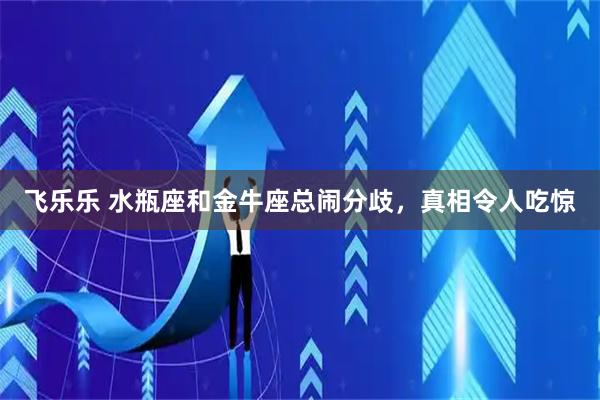 飞乐乐 水瓶座和金牛座总闹分歧，真相令人吃惊